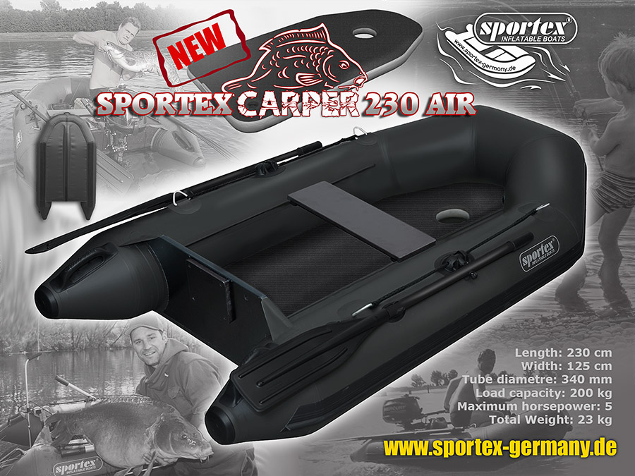 Karpfenangler Schlauchboot Sportex Carper 230 AIR