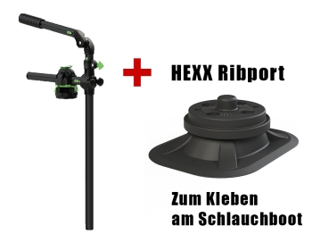HEXX Geberstange Live Pole 30 + HEXX Ribport